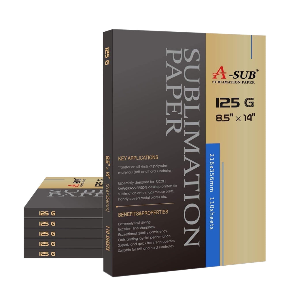A-SUB Sublimation Paper 8.5x11 Inch 110 Sheets for Any Inkjet Printer