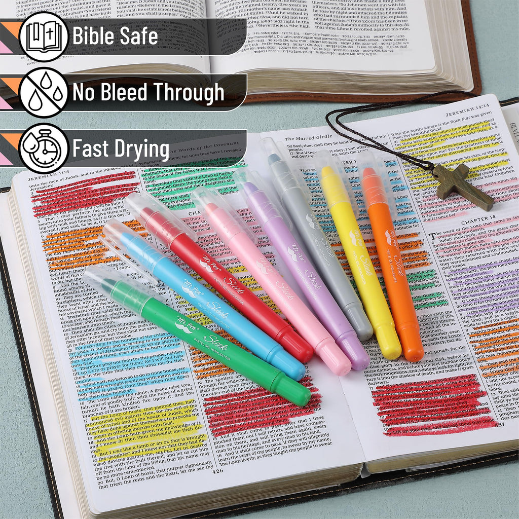 Mr. Pen- No Bleed Gel Highlighters, Vibrant Colors, 8 Pack