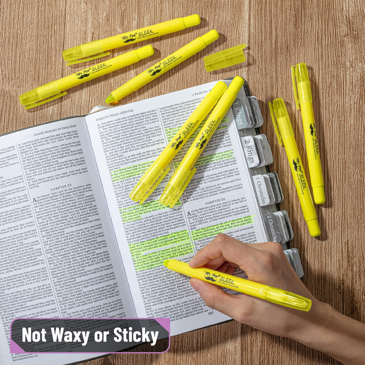 Mr. Pen- No Bleed Gel Highlighters, Vibrant Colors, 8 Pack