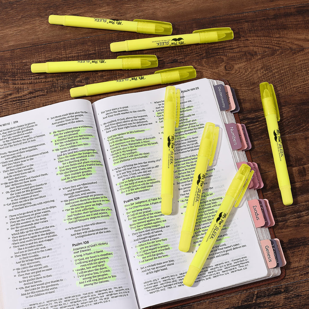 Mr. Pen- No Bleed Gel Highlighters, Vibrant Colors, 8 Pack
