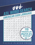 ASL Word Search American Sign Language -110 Fingerspelling Puzzles wit