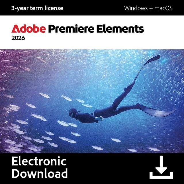 Adobe Premiere Elements 2026 - PC/Mac - Video Editing - 3-year term li