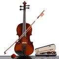 Alvantor 1/4 Size Acoustic Violin Set for Kids Ages 5-7 - Natural Wood