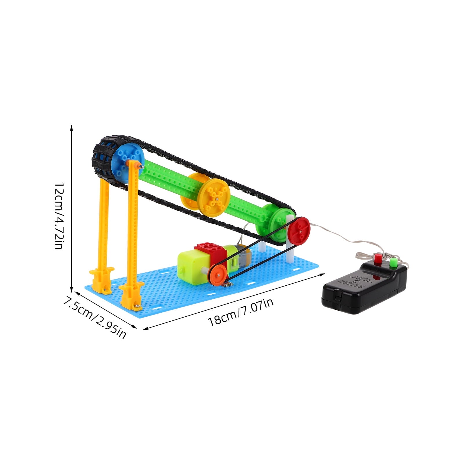 Amosfun Excavator Belt Set for Science Projects, Multi Plastic Quick T
