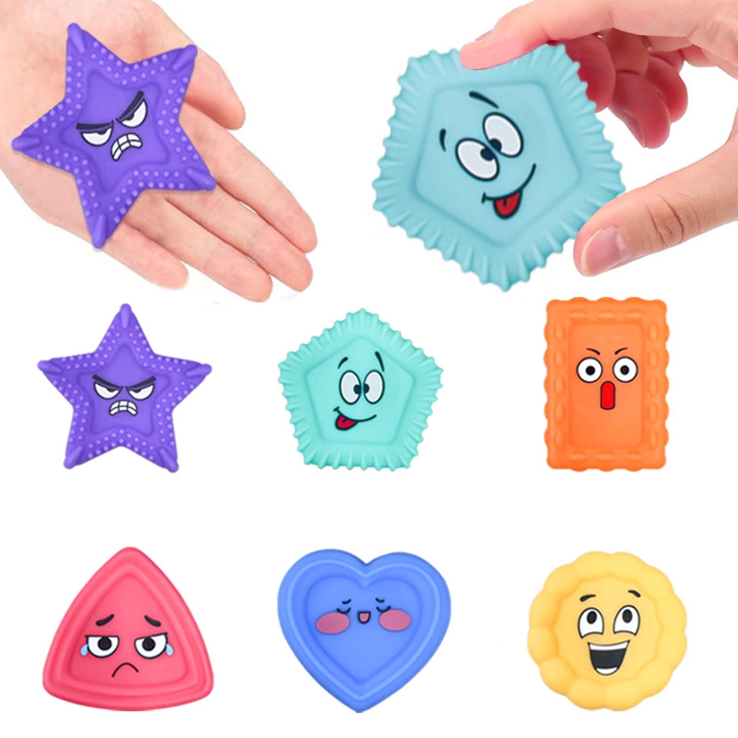 Sensory Stone for Kids: 6 Pack Textured Soft Worry