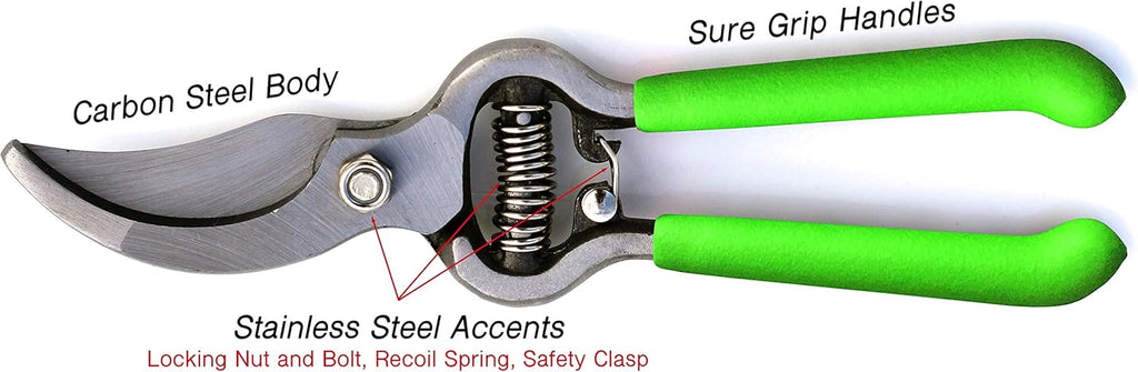 Classic Bypass Pruning Shears Clippers (Green)