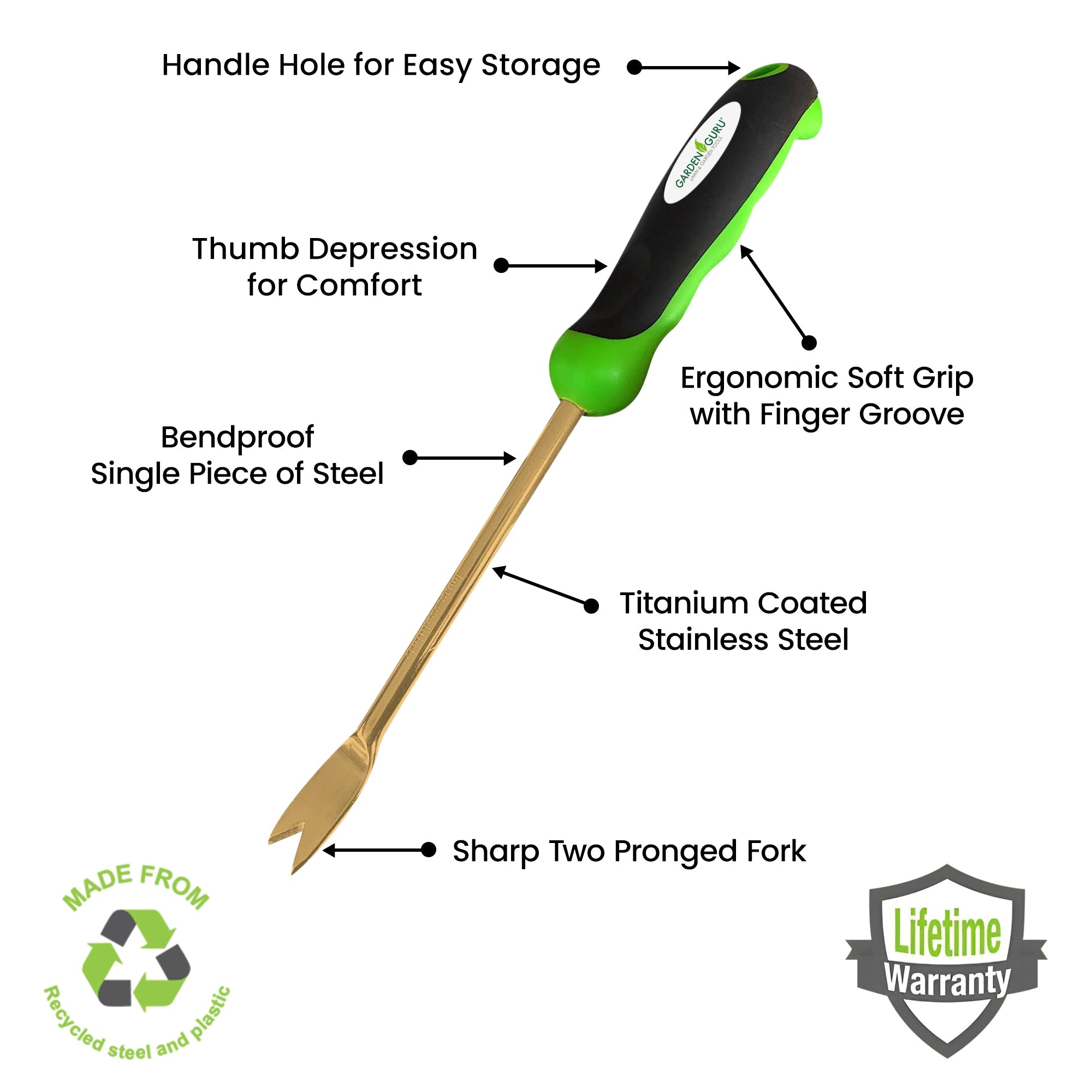 Titanium Dandelion Weeder Tool