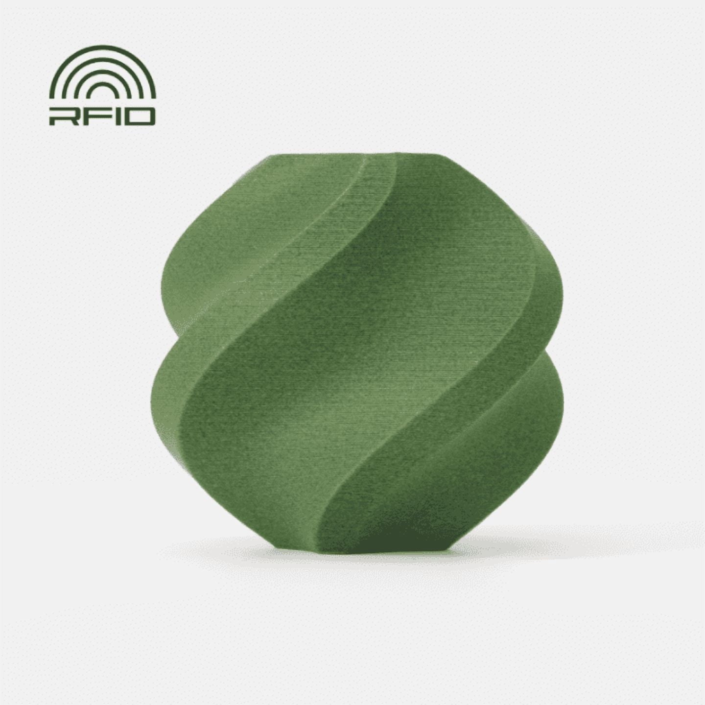 Bambu Lab 3D Printer Filament PLA-CF-Matcha Green-Filament with spool