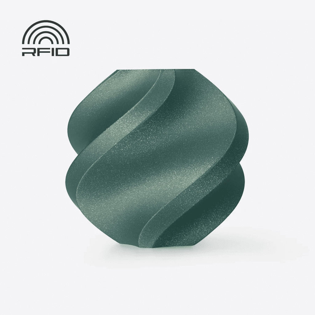 Bambu Lab 3D Printer Filament PLA Galaxy-Green-Filament with spool