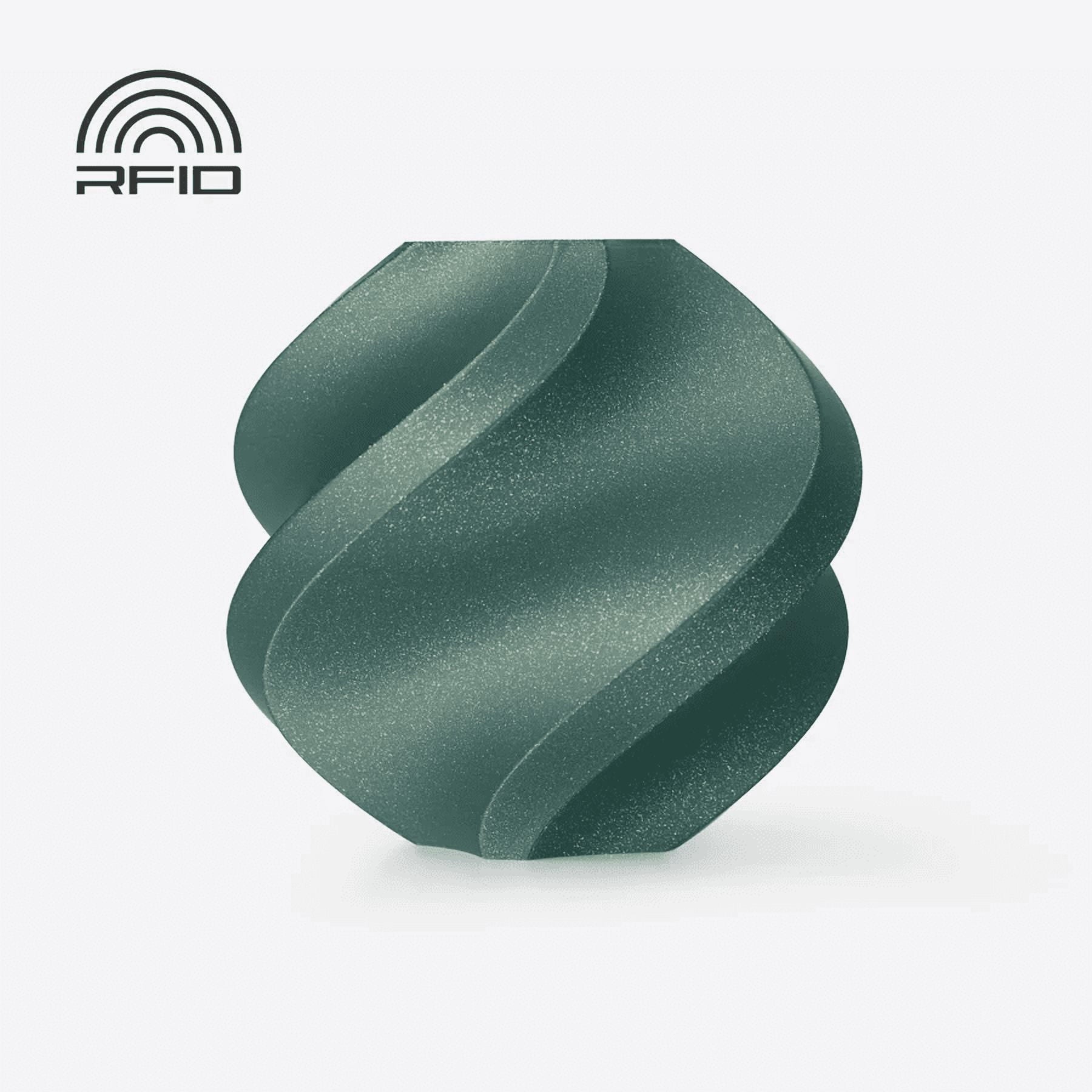 Bambu Lab 3D Printer Filament PLA Galaxy-Green-Filament with spool
