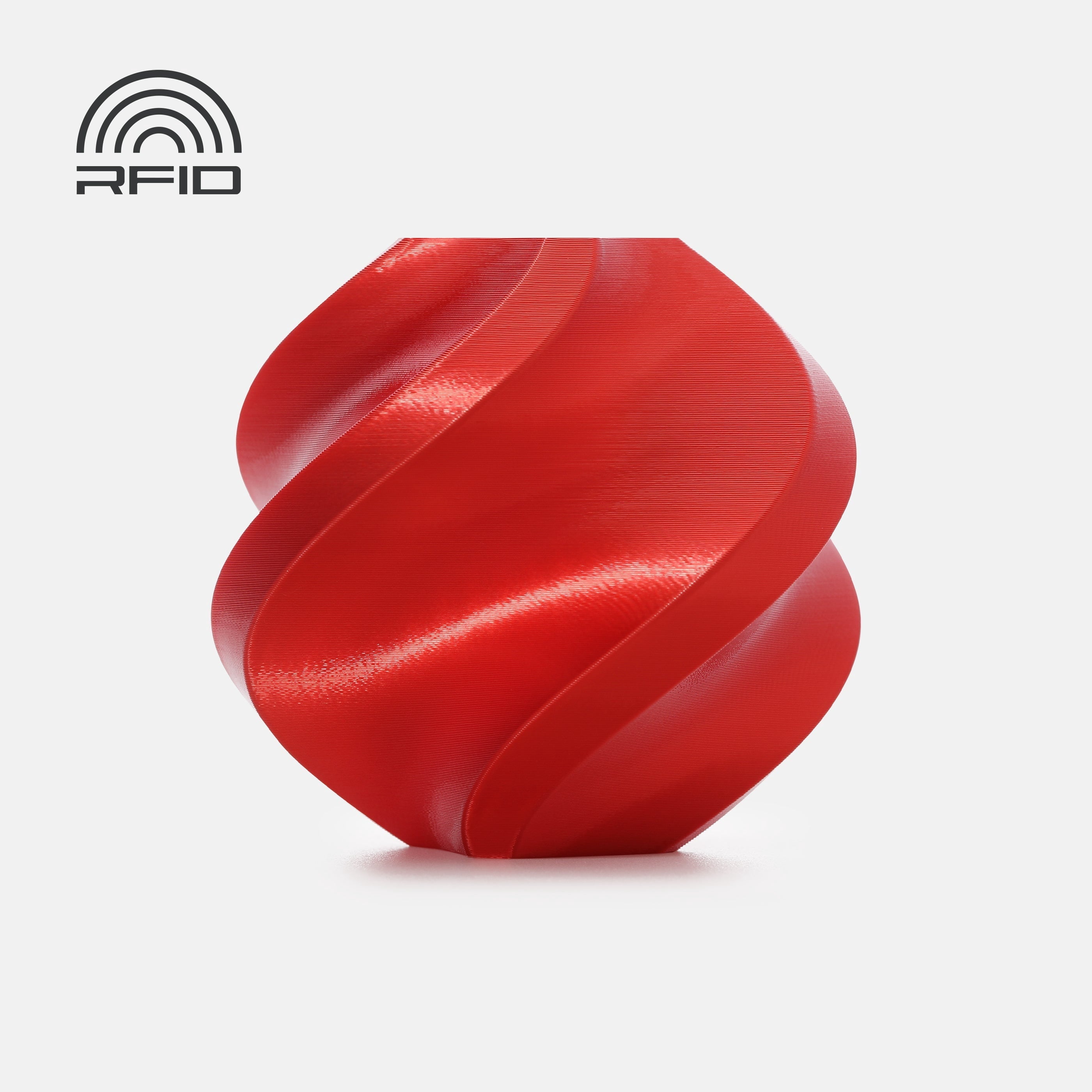 Bambu Lab 3D Printer Filament PLA Silk+ - Candy Red-Filament with spoo