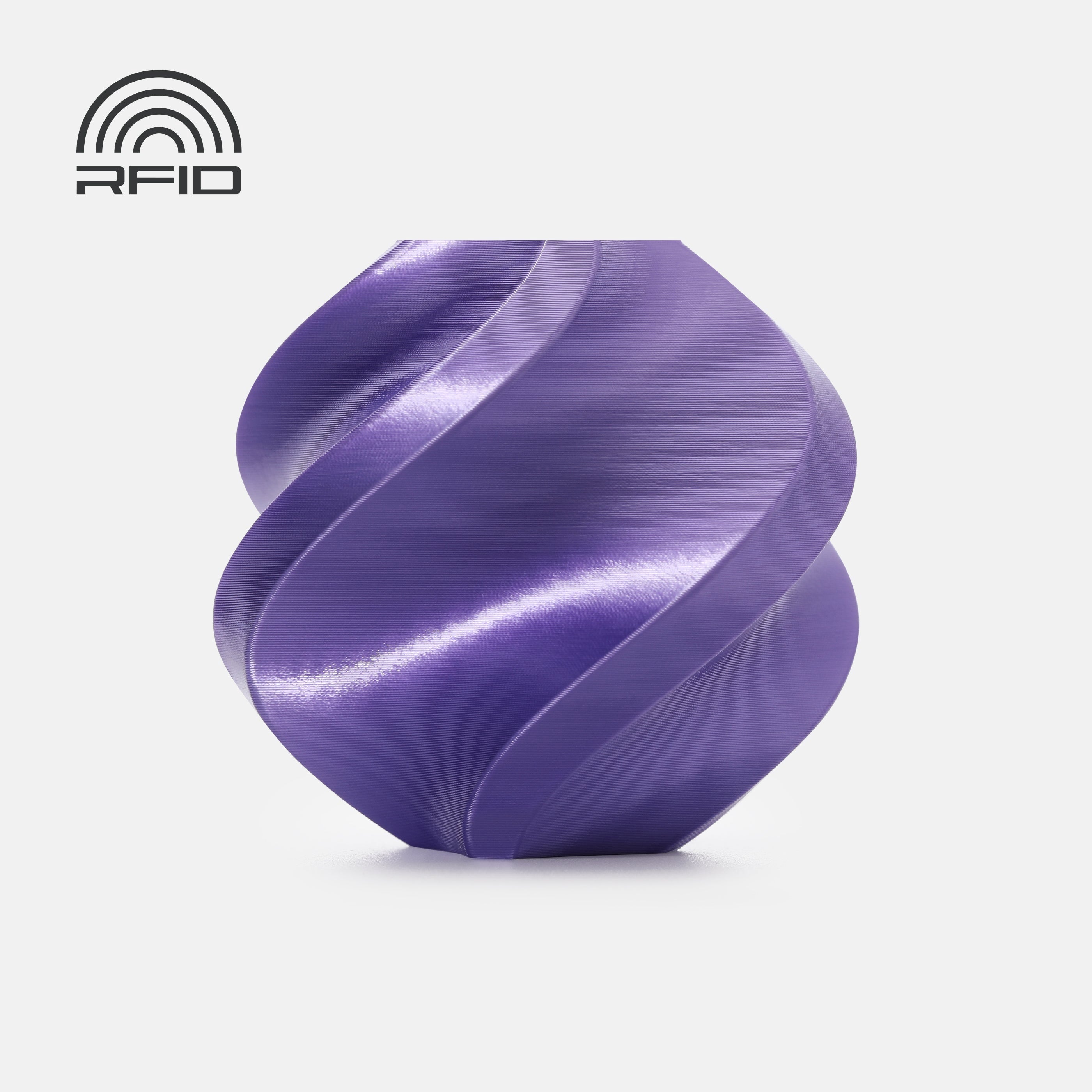 Bambu Lab 3D Printer Filament PLA Silk+ - Purple-Filament with spool