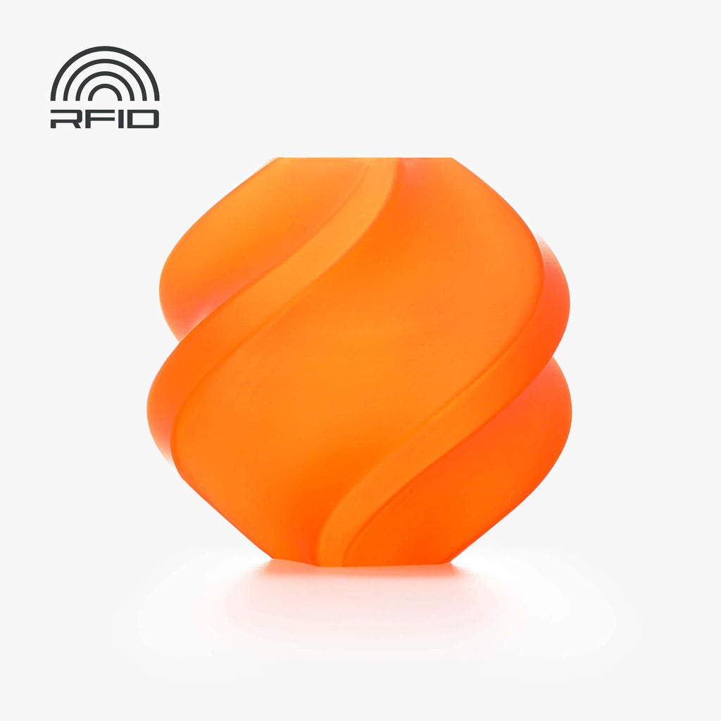 Bambu Lab 3D Printer Filament PLA Translucent-Orange-Filament with spo
