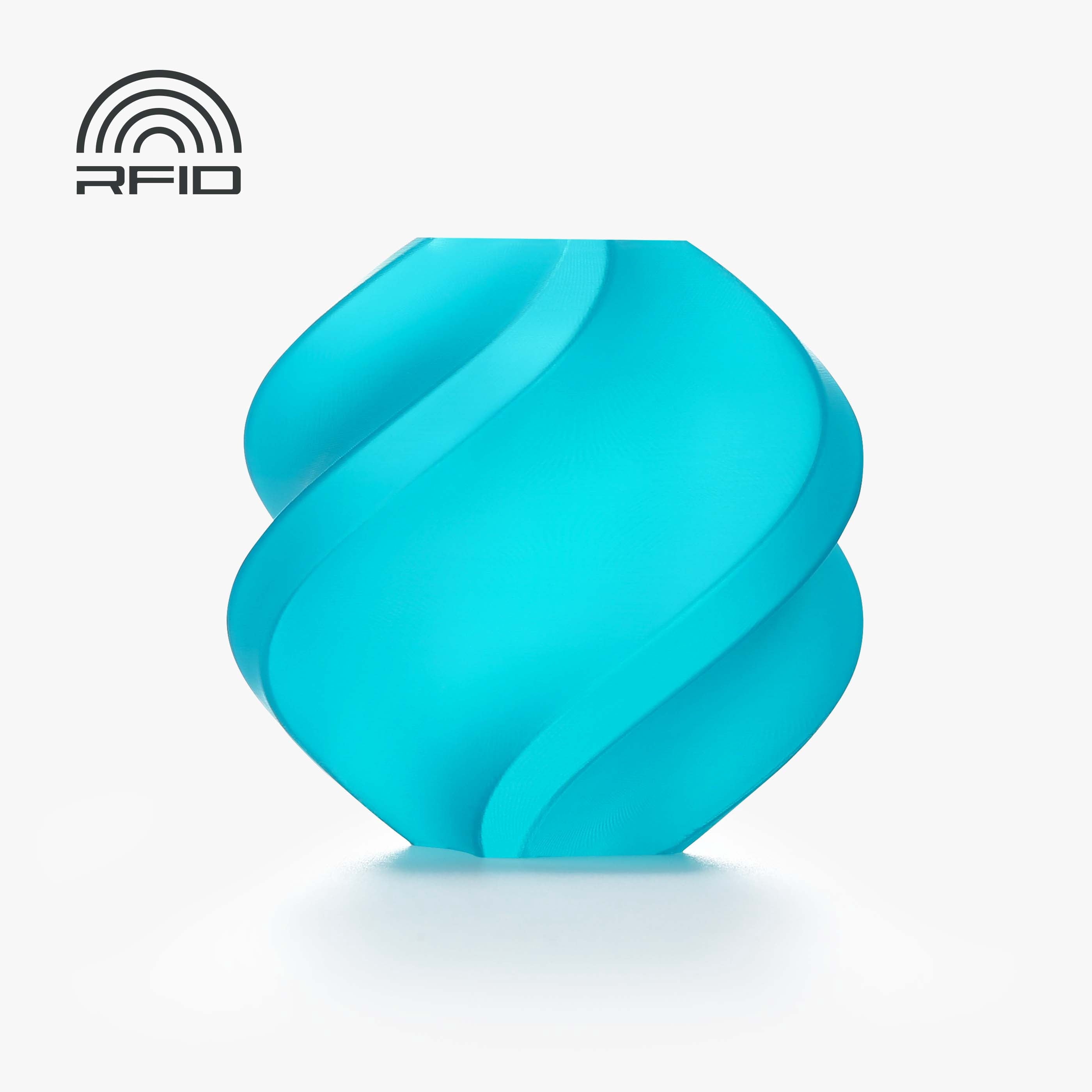Bambu Lab 3D Printer Filament PLA Translucent - Teal-Filament with spo