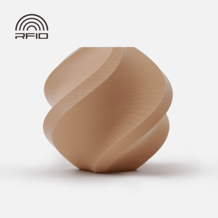 Bambu Lab 3D Printer Filament PLA Matte-Latte Brown-Filament with spoo