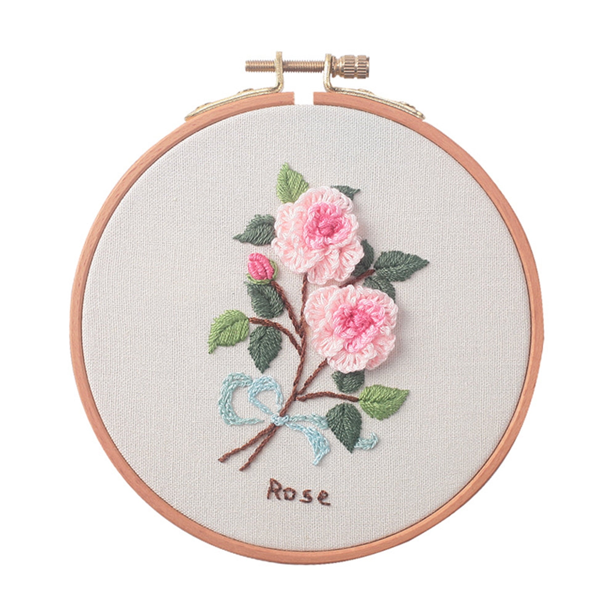 Blingpainting Floral Embroidery Kit for Beginners , Daisy Plant Patter