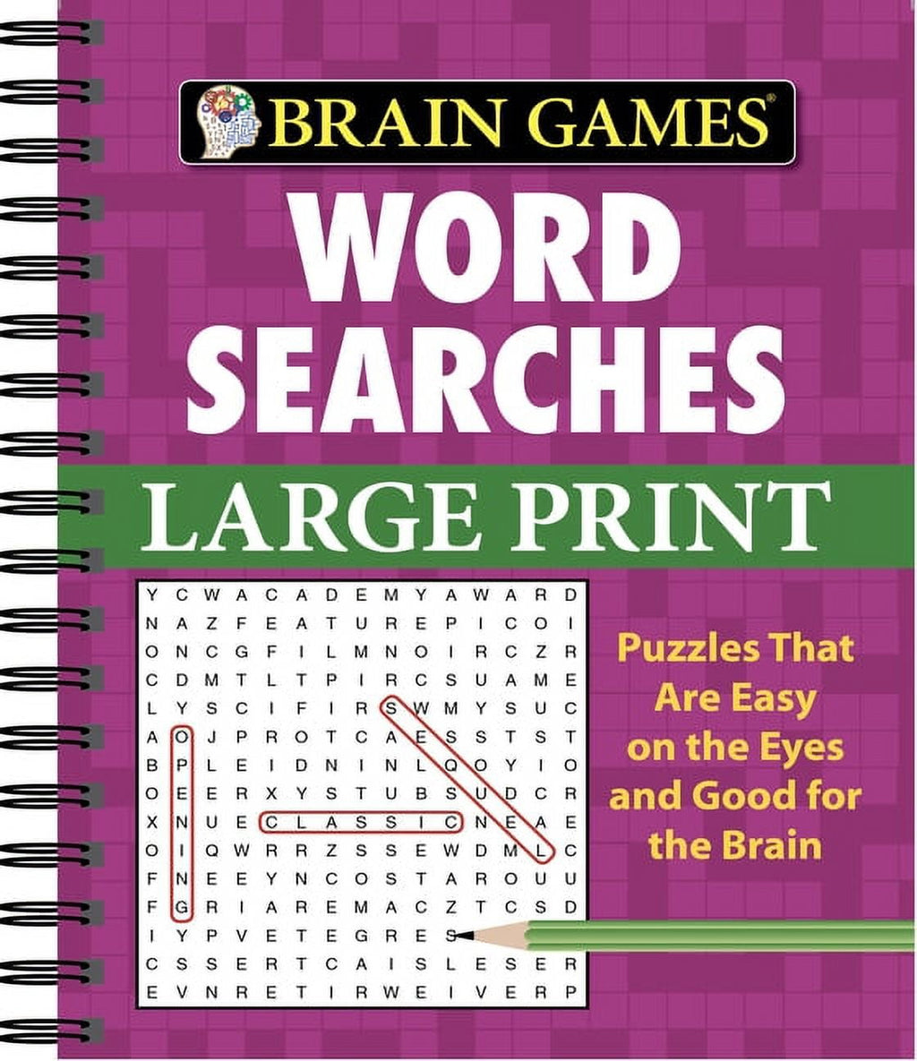 Brain Games Brain Games - Word Searches - Large Print (Purple), (Spira