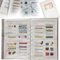 CCOCC DIY Stitch Book,Stitch Sample Book with Embroidery Stitch Name,E
