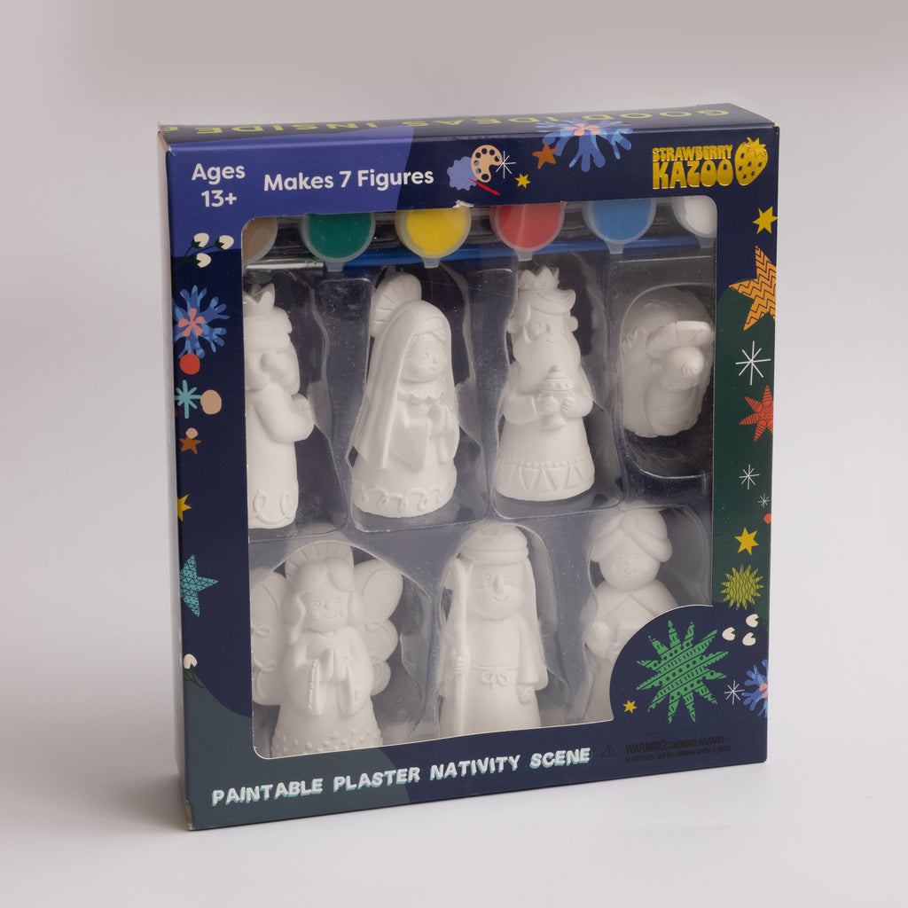 Strawberry Kazoo™ Paint-Your-Own Nativity Scene DIY Craft Kit