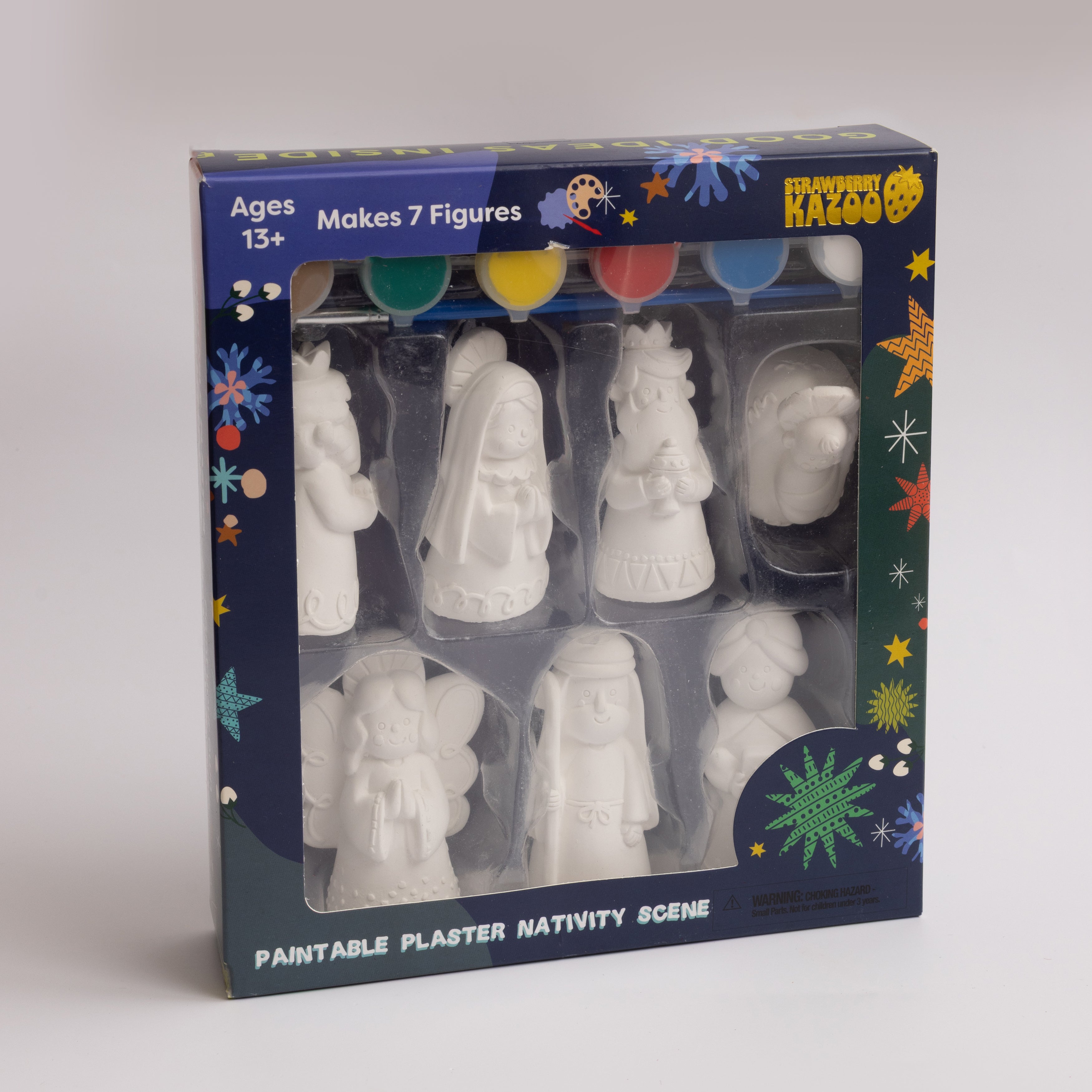 Strawberry Kazoo™ Paint-Your-Own Nativity Scene DIY Craft Kit