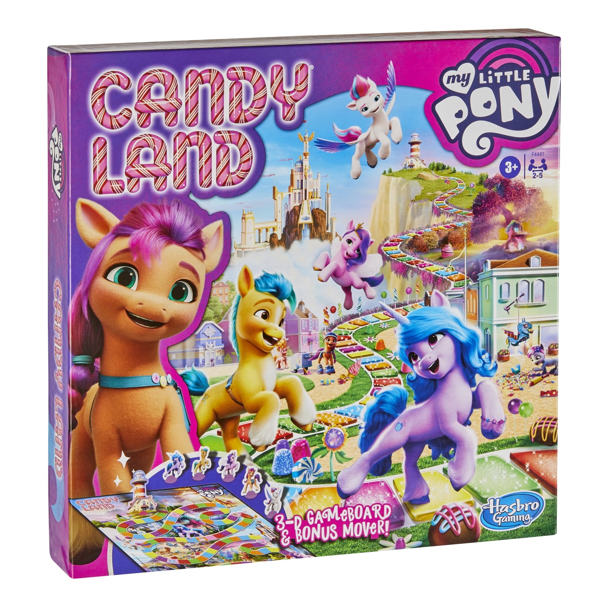 Candy Land My Little Pony Board Game for Preschool Kids and Family Age