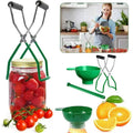 Canning Kit with Wide Mouth Funnel, Magnetic Lid Lifter, and Anti-Scal