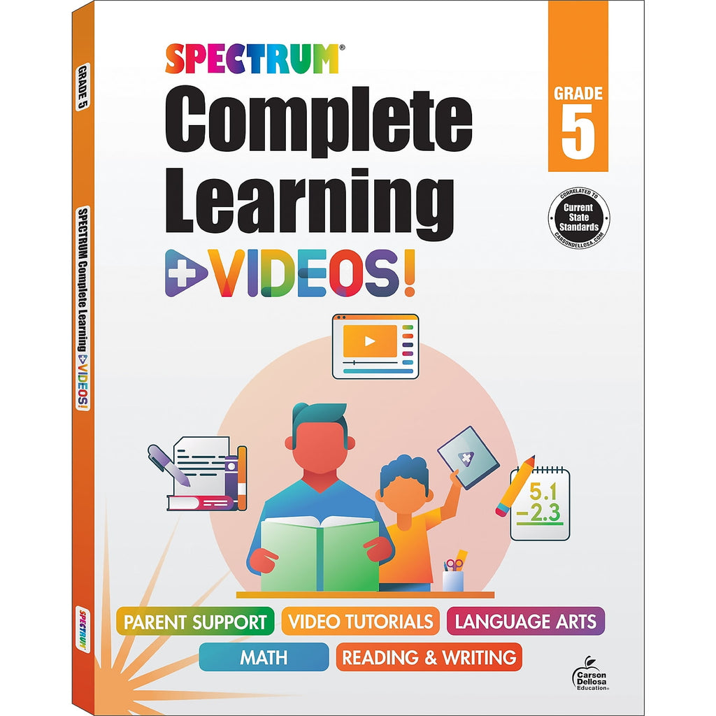 Spectrum Spectrum Paperback Workbook Complete Learning + Videos (70543