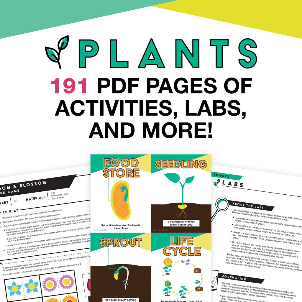 Carson Dellosa In a Flash: Plants Flash Drive (191 pages and 2 ebooks)