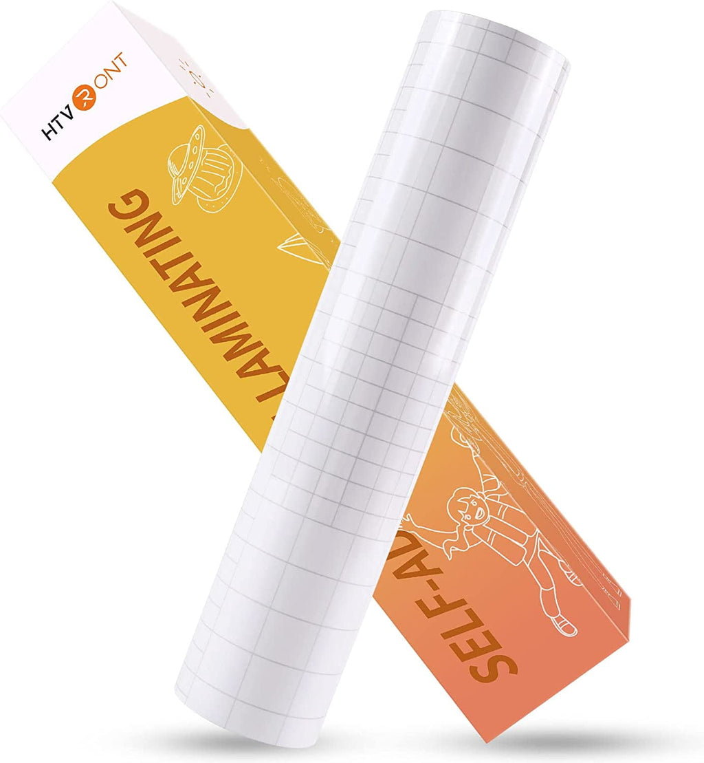 Clear Self-Adhesive Laminating Vinyl Roll-12"x30FT Non Thermal Laminat