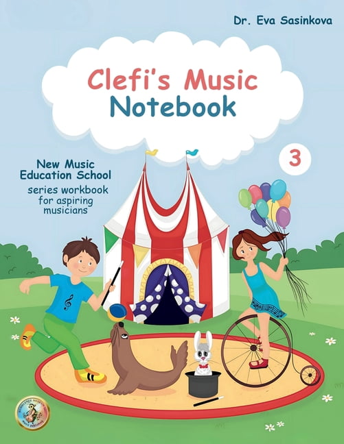Clefi's Music Notebook 3: New Music Education School Music Workbook fo