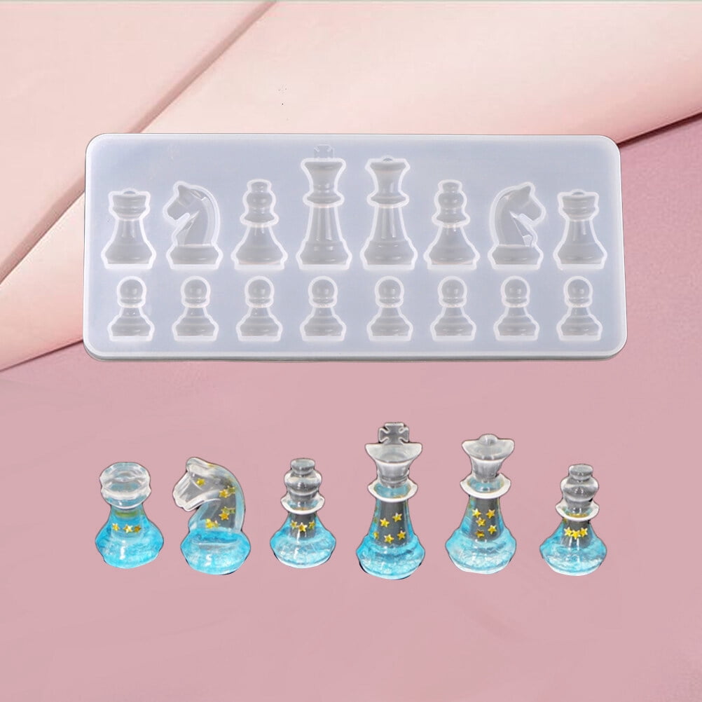 Clispeed Chess Resin Mold Silicone Transparent 1Pack