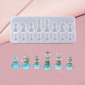 Clispeed Chess Resin Mold Silicone Transparent 1Pack