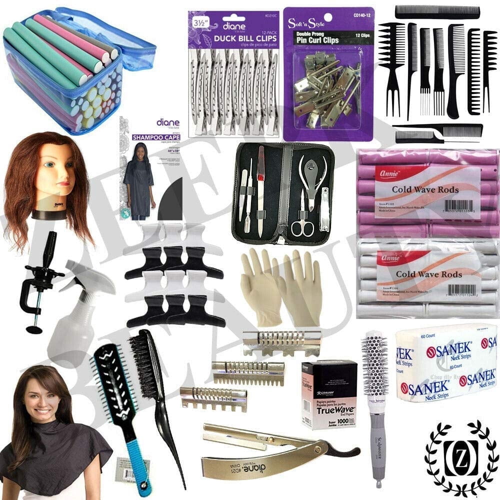Cosmetology Hair School & Barbershop Practice Kit State Board Approved