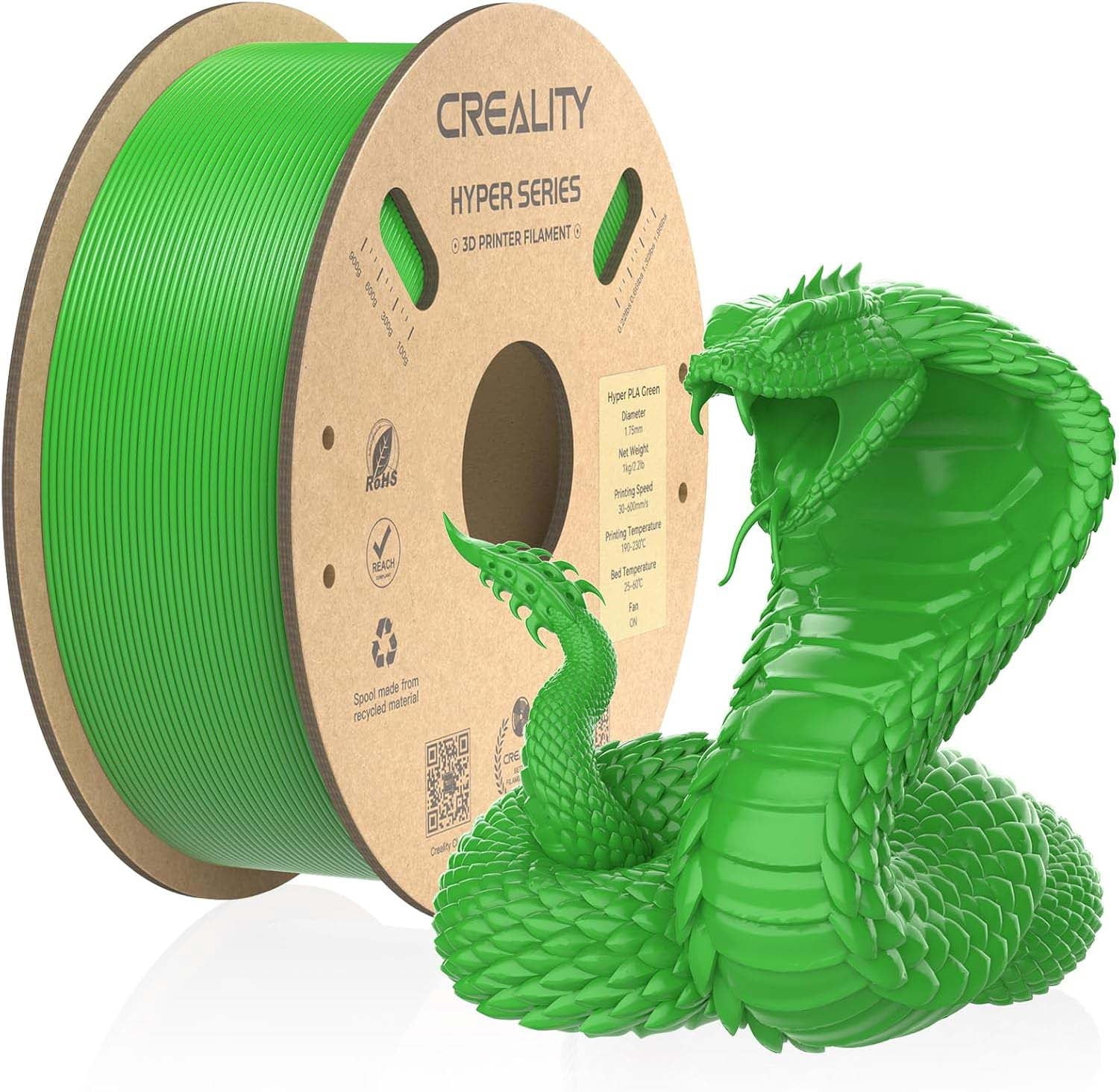 Creality Hyper PLA 3D Printer Filament 600mm/s High-Speed +/-0.03mm Ac
