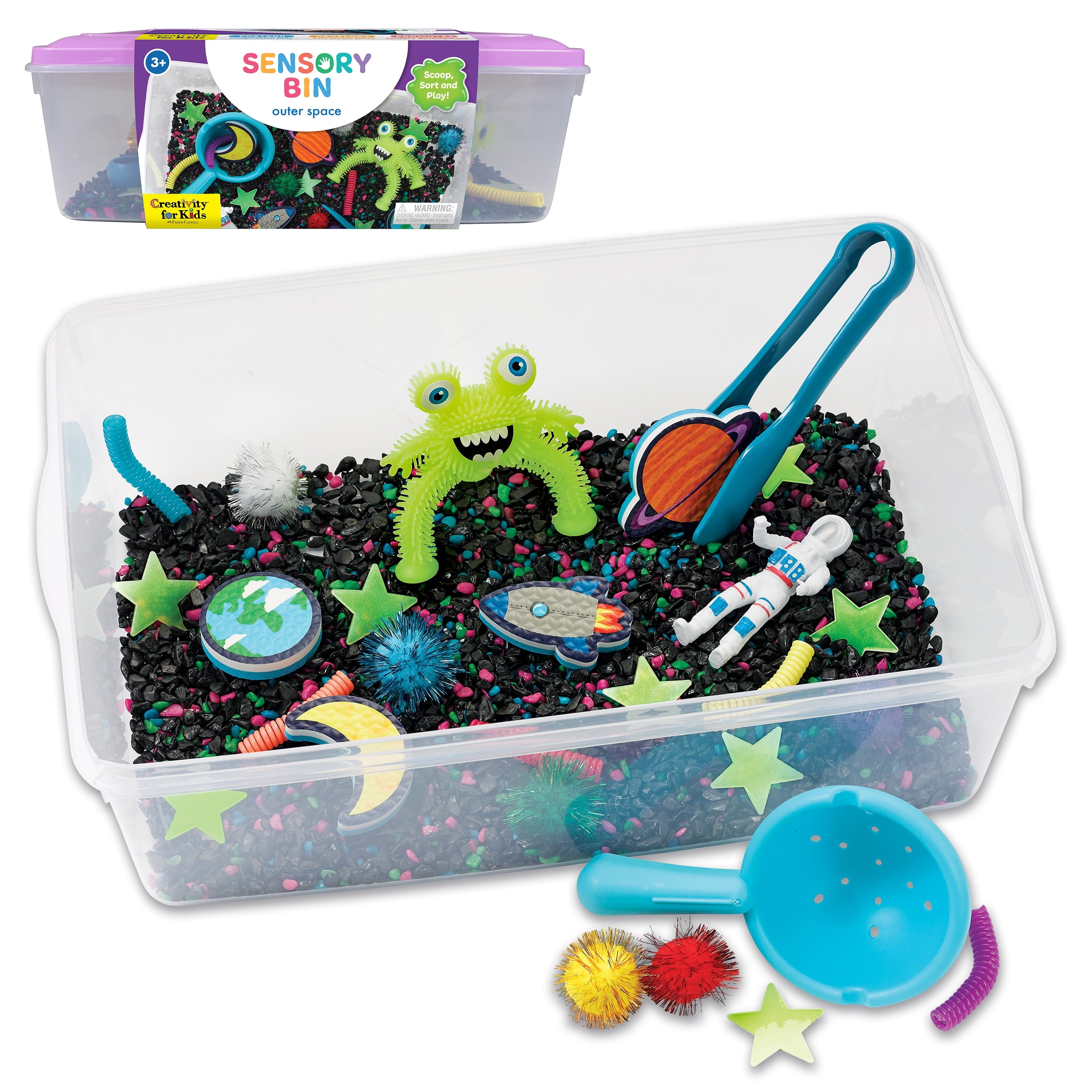 Sensory Bin - Outer Space Toys