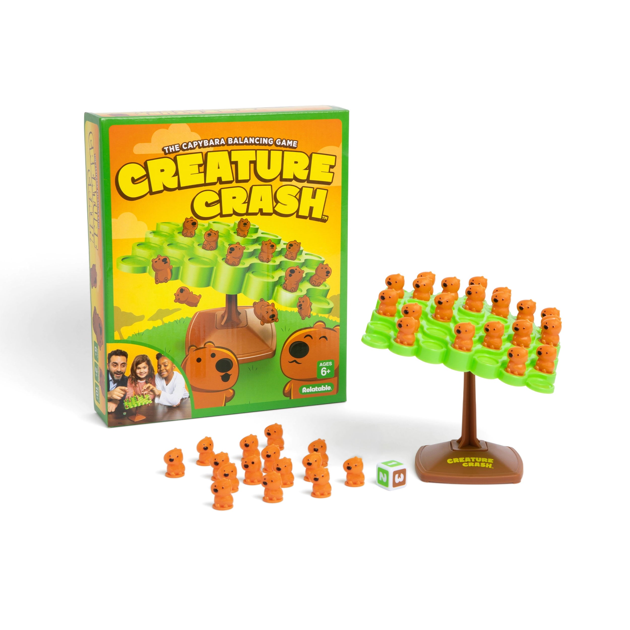 Creature Crash Capybara by Relatable, Balance Board Game for Family Fu