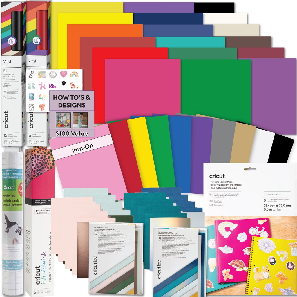 Cricut Deluxe Materials Bundle for Maker & Explore