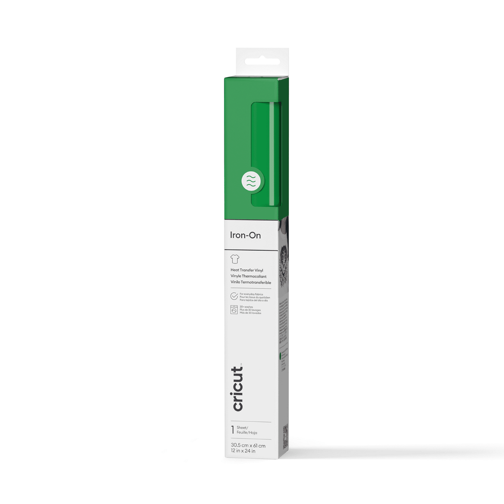 Cricut 12x24 Inch Iron-On Vinyl Roll, Black, 2 Feet