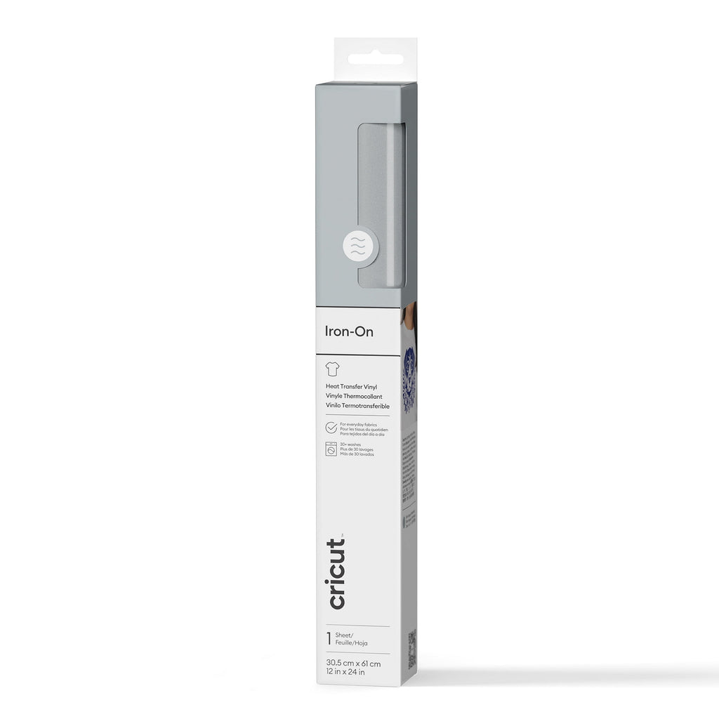 Cricut 12x24 Inch Iron-On Vinyl Roll, Black, 2 Feet