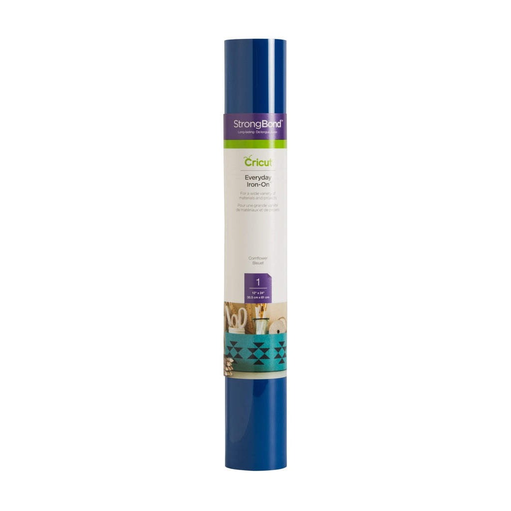 Cricut Iron-On (2 ft), Cornflower Blue, 12 x24, Roll