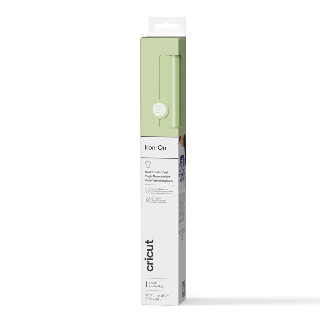 Cricut 12x24 Inch Iron-On Vinyl Roll, Black, 2 Feet