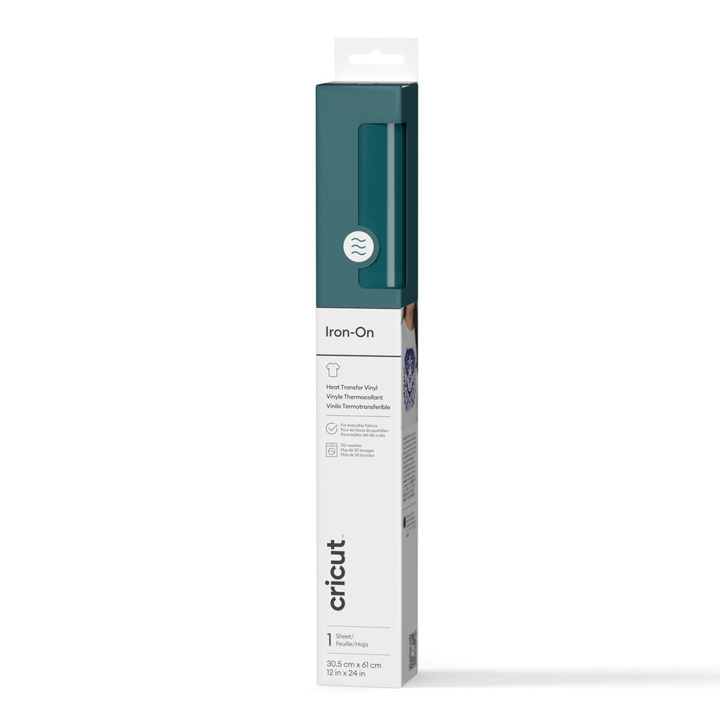 Cricut 12x24 Inch Iron-On Vinyl Roll, Black, 2 Feet