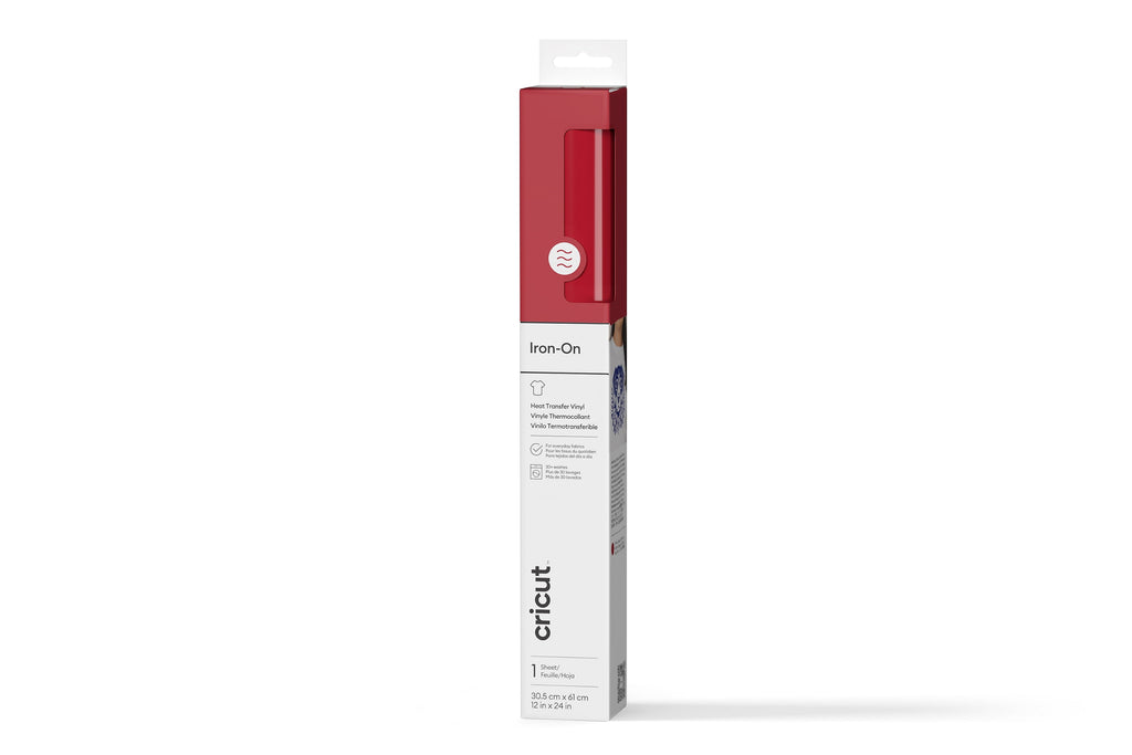 Cricut 12x24 Inch Iron-On Vinyl Roll, Black, 2 Feet