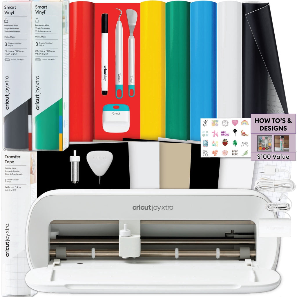 Cricut Joy Xtra Cutting Machine with Printable Sticker Paper & Vinyl B