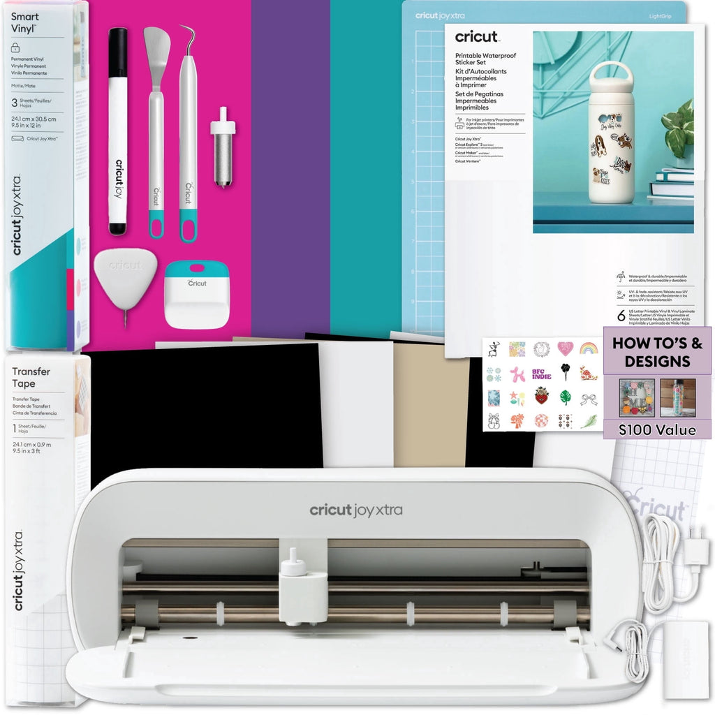 Cricut Joy Xtra Cutting Machine with Printable Sticker Paper & Vinyl B
