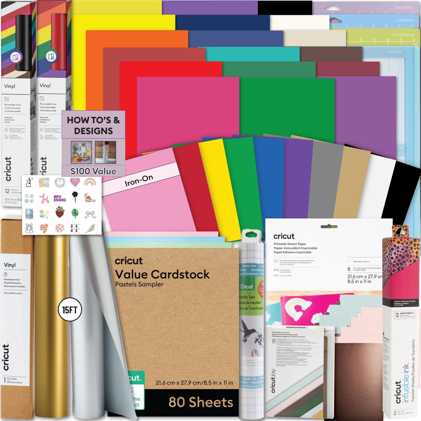 Cricut Deluxe Materials Bundle for Maker & Explore