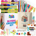 MOMOTOYS 74-Piece Crochet Kit for Beginners and Kids with Instruction