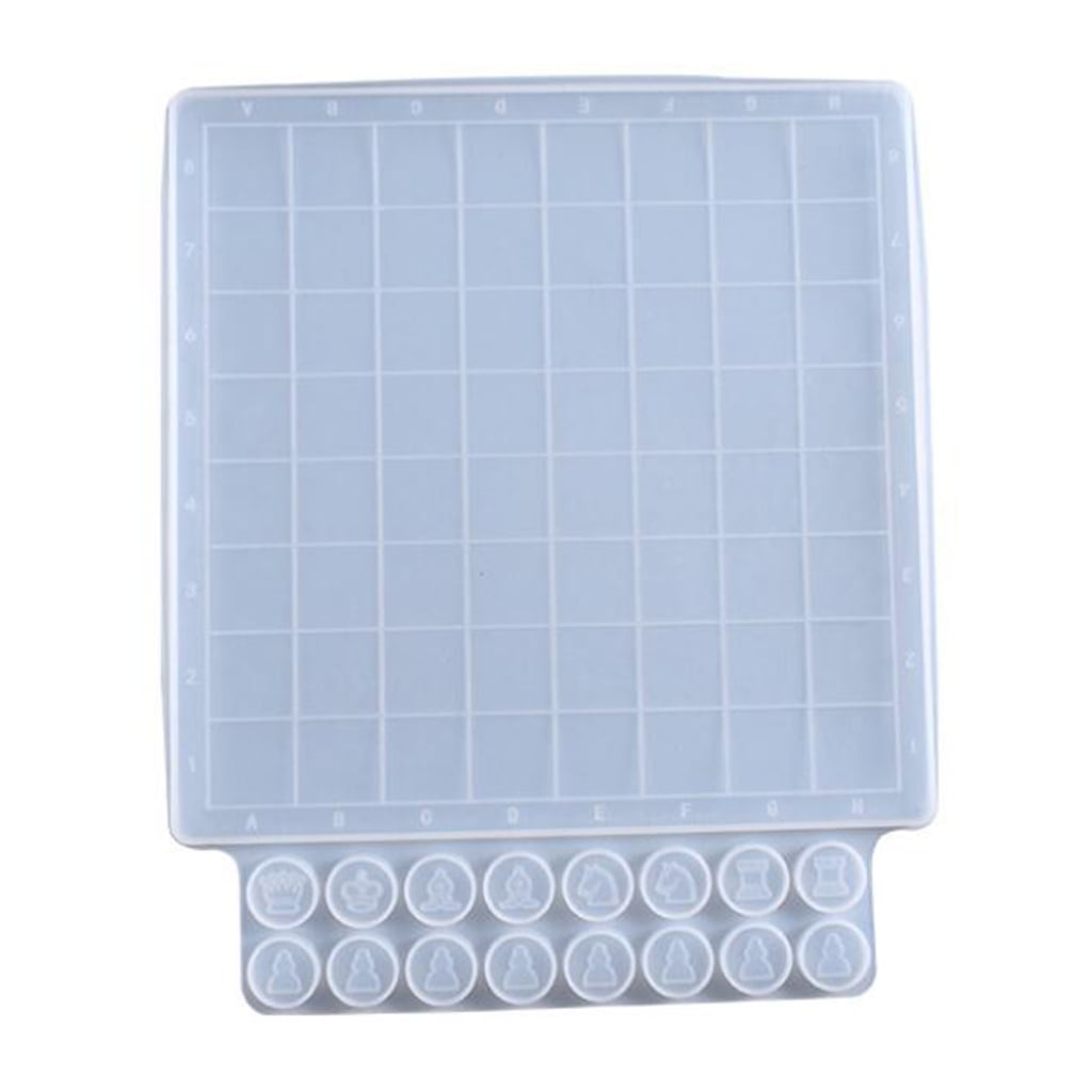 Crystal Epoxy Resin Mold Board Game International Chess Casting Silico