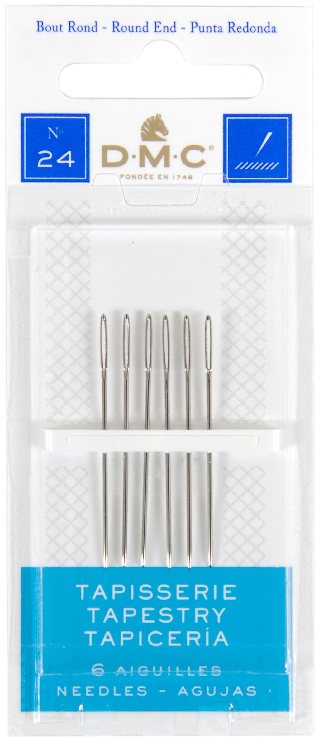 DMC Nickel Plated Steel Embroidery Needles, 1 Each