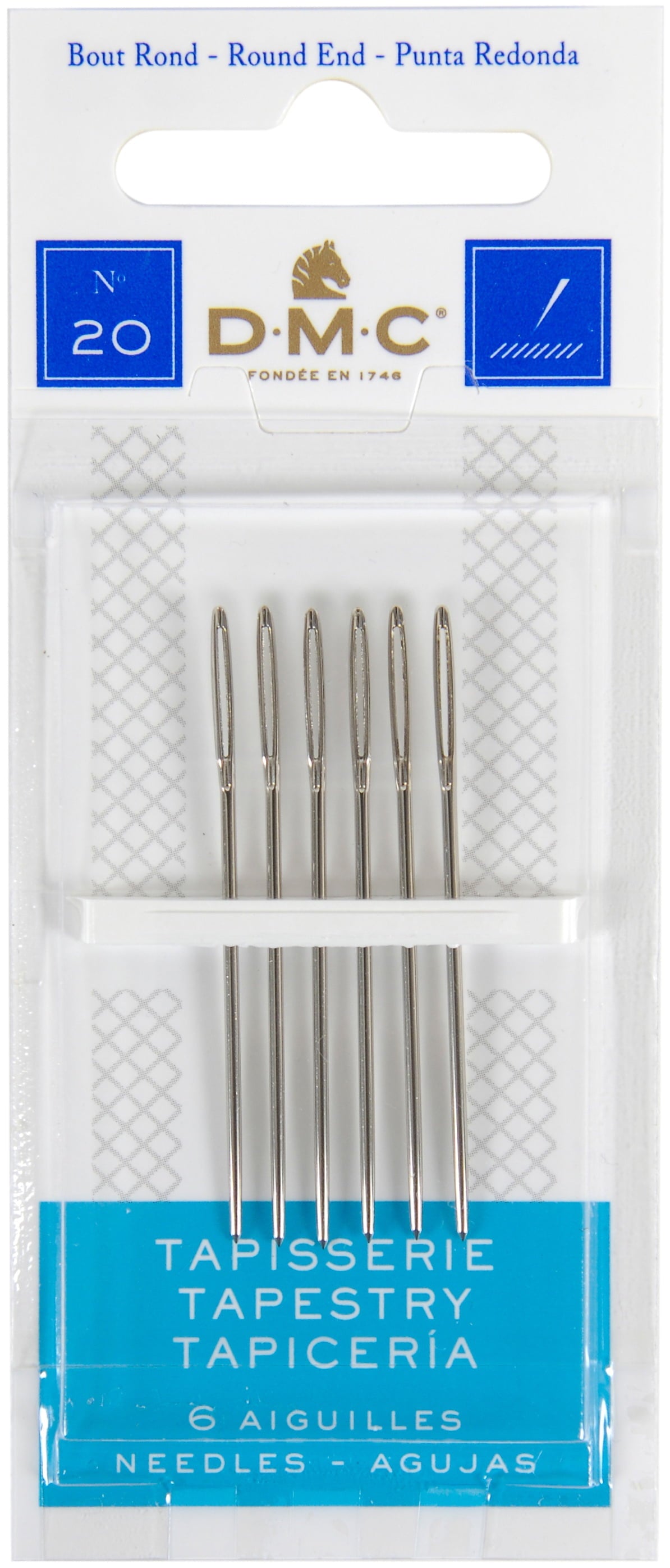 DMC Nickel Plated Steel Embroidery Needles, 1 Each